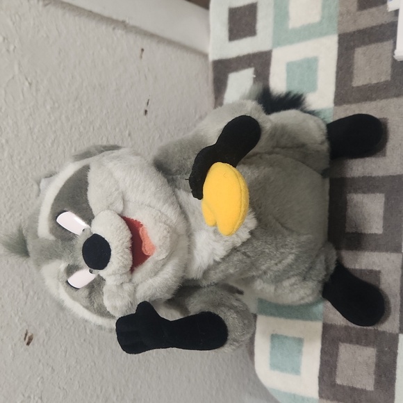 Disneyland Pocahontas Meeko Racoon Plush Stuffed Animal Movable Head / Arms 12" - Picture 3 of 6
